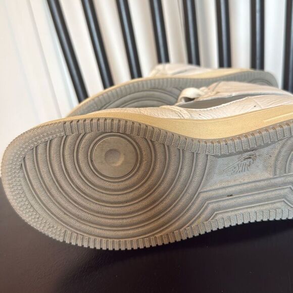 Nike Air Force 1 sculpt silver high top leather sneaker 7 - Picture 9 of 13